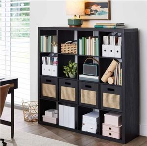 lot 4837 image: Better Homes & Gardens 16 Cube Storage Organizer, Charcoal