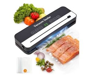 lot 6136 image: M Buder Vacuum Sealer Machine, Automatic Sealing for Food Storage with Cutter, 5 Modes, Residential, Commercial