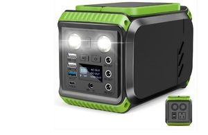 lot 6158 image: 200W Portable Power Station, 148Wh 40000mAh Solar Generator with 110V AC Outlets & LED Light, Backup Battery for CPAP, Emergency, Outdoor Camping, Travel, Hunting, RV, Solar Panel Not Included - Retail $100