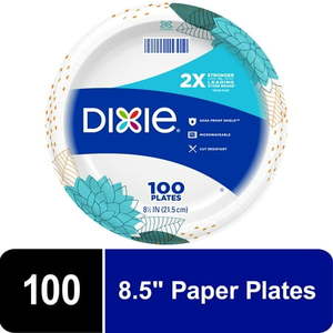 lot 6169 image: Pack of 2 ,Dixie Everyday Paper Lunch Plates, 8.5, 100 Count