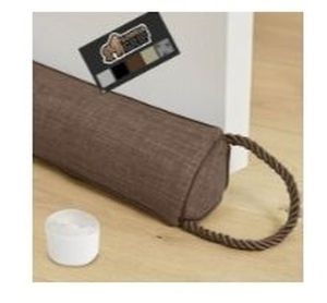 lot 6174 image: GORILLA GRIP Door Draft Stopper  38   Blocks Air  Wind  Noise for Gaps up to 3 Under Doors  Brown