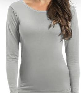 lot 7248 image: Rocky Womens Thermal Base Layer Top (Long John Underwear Shirt) Insulated for Outdoor Ski WarmthExtreme Cold Pajamas (Heather Grey - Small)