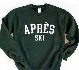 lot 7249 image: Apres Ski Green Crewneck Sweatshirt Medium