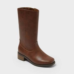 lot 7258 image: Girls Sade Stove Pipe Boots - Cat & Jack Brown Size  5
