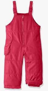 lot 7269 image: LONDON FOG Girls Toddler Classic Bib Pant with Zipper Size 5-6 M