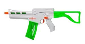 lot 10432 image: SplatRBall SRB800 Pyro Glow-in-The-Dark Water Gel Ball Blaster Kit - Full Auto, 210 FPS, 800-Round Magazine, 20,500 Total Rounds - OrangeWhite