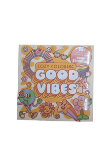 lot 15441 image: Good Vibes Cozy Coloring Book with Stickers