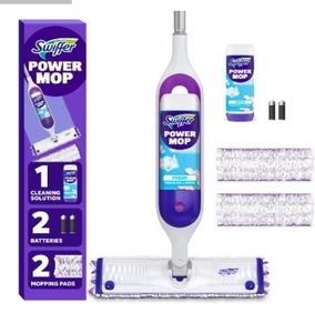 lot 15447 image: Swiffer Power Mop Multi-Surface Floor Cleaning Kit