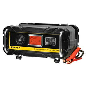 lot 15453 image: Stanley BC25BS Battery ChargerMaintainer With Engine Start (25-amp Charger  75-amp Starter) - Retail $221