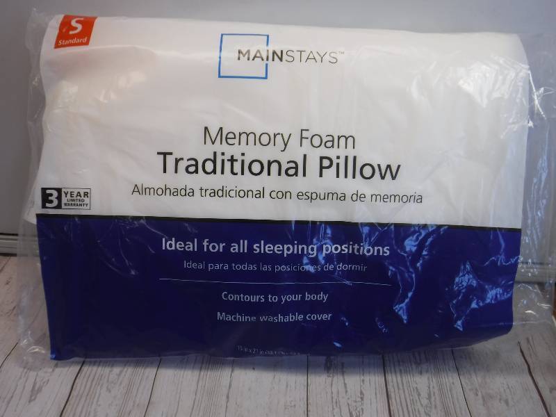 Mainstays memory foam traditional hot sale pillow