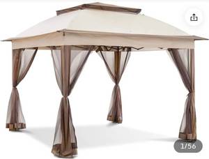 lot 4858 image: Pop Up Canopy with Netting 11Ft x 11Ft - Retail $158