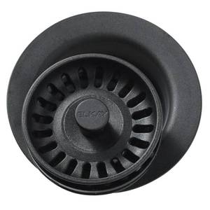 lot 4863 image: Elkay LKQD35BK FITTING WITH REMOVABLE STRAINER FOR GARBAGE Disposer Flange Black  LKQD35 - Retail $63