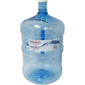 lot 6205 image: Pack of 4, American Maid 5 gal Water Bottle  BPA Free Durable for Top and Bottom Load Water Dispensers