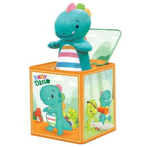 lot 6220 image: Schylling Baby Dino Jack in The Box
