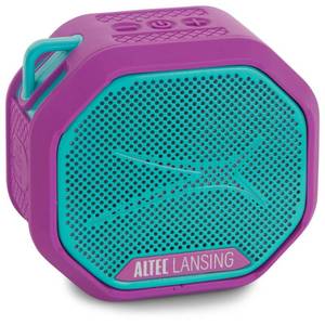lot 6227 image: Altec Lansing HydraTrek Bluetooth Waterproof Speaker - PurpleTeal
