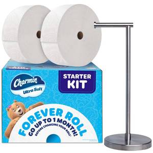 lot 6237 image: Charmin Toilet Paper Ultra Soft Forever Roll Starter Kit - 2 Rolls - 1700 Sheet