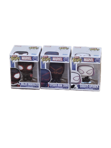 lot 7279 image: Marvel Spider-Verse Mini Funko Pop Set