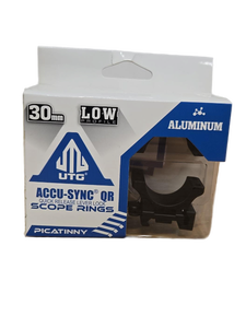 lot 7296 image: UTG 30mm Low Profile Aluminum Scope Rings