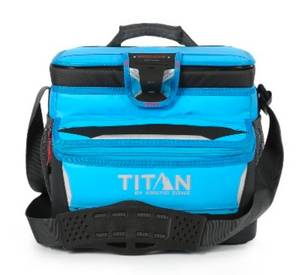 lot 10437 image: Titan by Arctic Zone 16 Can Zipperless Soft Sided Cooler - Blue Flame 10.5-Quart TPE & PEVA