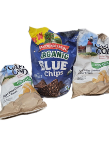 lot 10468 image: Garden of Eatin Organic Blue Corn Chips and Cape Cod Potato Chips Bundle BEST BY DATES JANUARY 10, 2026 AND JANUARY 26, 2026