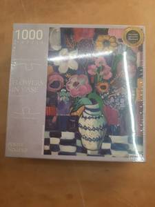 lot 15490 image: TAOZI&LIZHI Puzzles for Adults 1000 Pieces, Flower in Vase Jigsaw Puzzles for Challenging Family Home Decor Gifts DIY Puzzle Colorful Art - 20 x 27 Inches