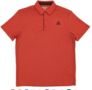 lot 16840 image: Reebok Mens Baked Apple Short Sleeve Performance Polo Shirt- 3XL