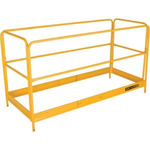 lot 4889 image: MetalTech 6 Ft Guardrail System Accessory  for Scaffolding Platform  Yellow - Retail $179