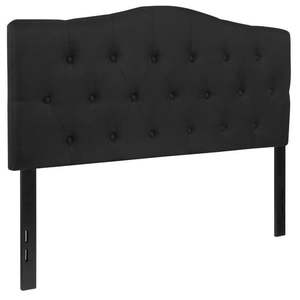 lot 4896 image: Flash Furniture Cambridge Tufted Upholstered Full Size Headboard in Black Fabric - Retail $142