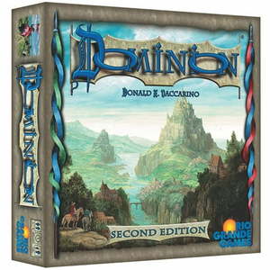 lot 6293 image: Rio Grande Games Dominion - 2nd Edition Original Deck-Building Strategy Game  Updated Cards-Artwork-Streamlined Rules  Ages 14  2-4 Players  30 Min&nbsp