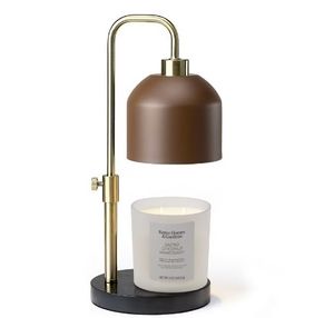 lot 6324 image: Better Homes &amp Gardens Matte Taupe Metal Candle Warmer Lamp with Adjustable Height&nbsp