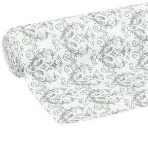 lot 6337 image: Pack of 4 ,EasyLiner Smooth Top Shelf Liner  Grey Damask  20 in. x 18 ft. Roll - Retail $68