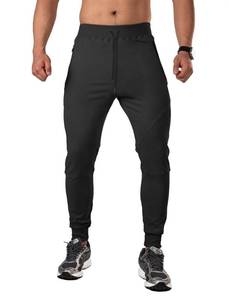 lot 7360 image: MRSISYI Mens Tapered Jogger with Zipper Pockets Slim Fit Sweatpants Athletic Workout Gym Pants Black XL