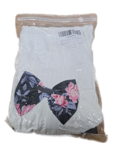 lot 7375 image: Kids4ever Girl 2Pcs Winter Pants Set Size 5Y Bowknot Fluffy Long Sleeve Tops And Flower Leggings for Little Girls Outdoor White Hoodies and Floral Pants Size 4Y