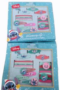 lot 7377 image: Disney Lilo &amp Stitch Holiday Hair Accessory Set, Set of 2