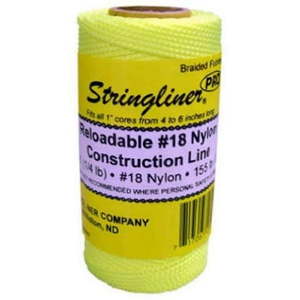 lot 7390 image: 3 Count Stringliner 250 Ft. Fluorescent Yellow Braided Nylon Mason Line 35165