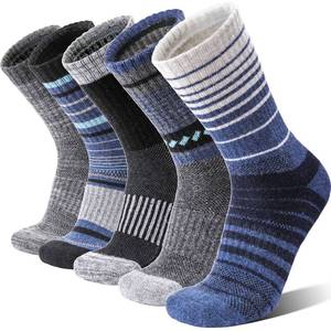 lot 10490 image: Merino Wool Socks for Men Thermal Winter Warm Hiking Cozy Crew Work Gift Socks Stocking Stuffers 5 Pairs(Blue,L)&nbsp