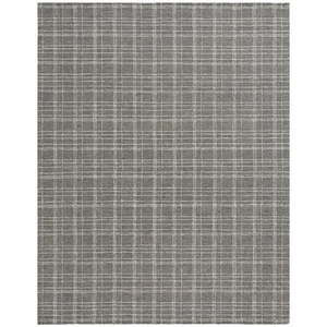 lot 15495 image: Better Homes & Gardens Grey Plaid Wool Indoor Area Rug  5x7 - Retail $120