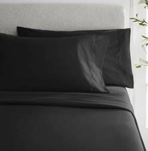 lot 15534 image: Twin Size Black Bed Sheet Set&nbsp