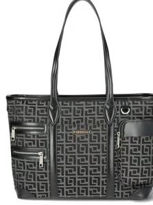 lot 16866 image: Fiorelli Womens Brooke Tote Bag, Black Geo Jacquard