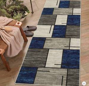 lot 6378 image: Geometric Machine Washable Rug with Rubber Backing for Living Room Modern Non-Slip Rug for Bedroom Dining Room&nbsp