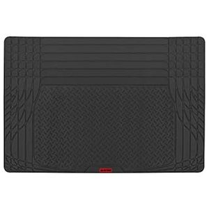 lot 6393 image: MotorTrend FlexTough TrunkShield Car Mat for Back of SUV  Sedan &amp Coupe Trunk Cargo Liner Cover  All Weather Heavy Duty Protection  Universal Trim-To-Fit  47.5  x 32.2 in&nbsp
