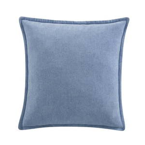 lot 6398 image: Pack of 2 ,Mainstays 22  x 22  Placid Blue Chenille Flange Decorative Pillow