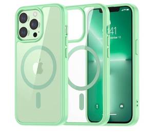 lot 7434 image: 5 Count SUPFINE Magnetic for iPhone 13 Pro Max case, Compatible with MagSafeClear Hard Back with Soft TPU Bumper12FT Military Grade Drop Protection Shockproof Phone Case,Clear ice Green&nbsp