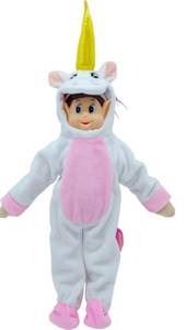 lot 7447 image: 7 Count Christmas Elf Accessories Clothes,Unicorn Costume Couture Outfits, Doll is not Included. (White)&nbsp