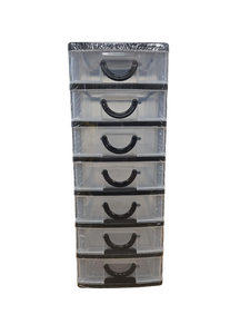 lot 10522 image: 7-Drawer Mini Storage Tower Organizer