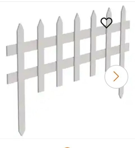 lot 15540 image: 43 pcs White Wood Picket Garden Fence Sections - Bulk Lot 18 x 36 - Retail $343