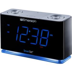 lot 15549 image: Emerson SmartSet Dual Alarm Clock Radio with Bluetooth Speaker  Large LED Display and Night Light  CKS1507&nbsp