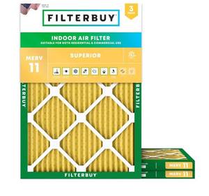 lot 15567 image: Filterbuy MERV 11 Air Filter 30x32x2M11A 5-Pack - Retail $200