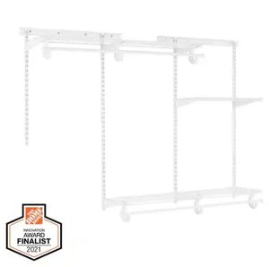lot 6406 image: 4 ft. - 6 ft. Regular Duty Closet Organizer Kit - Retail $129