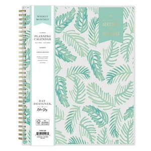 lot 7023 image: 4 Count of Blue Sky Day Designer 2025-2026 Weekly and Monthly Academic Year Planner Calendar
